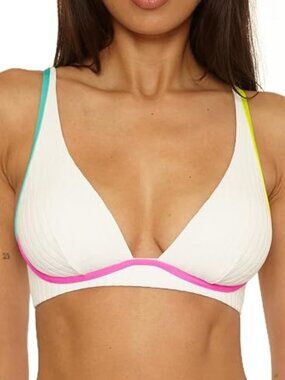 Trina Turk Women's Maori Wireless Bikini Top - Size 8 - New "without tags"
